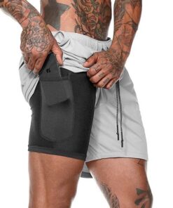Men’s 2 in 1 New Summer Secure Pocket Shorts