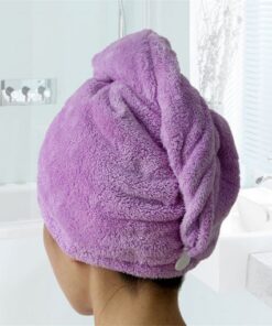 Microfibra cabelo secador de toalhas
