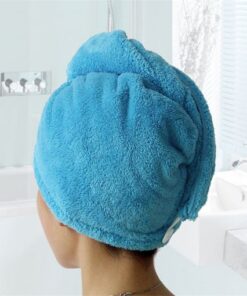 Microfibra cabelo secador de toalhas