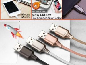 Auto Cut-off Fast Charging Nylon Cable
