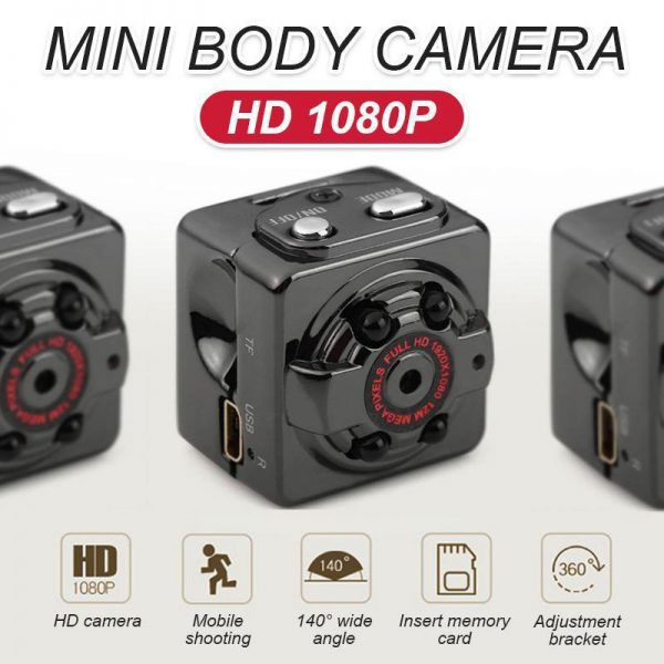 HD 1080P Mini Korpa Fotilo