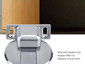 Stainless steel invisible magnetic doorstop