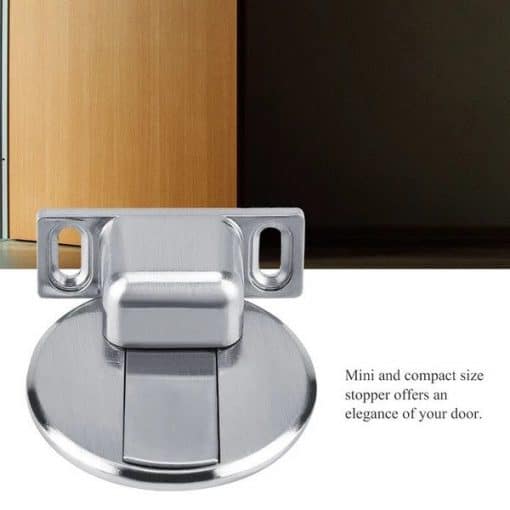 Stainless steel invisible magnetic doorstop