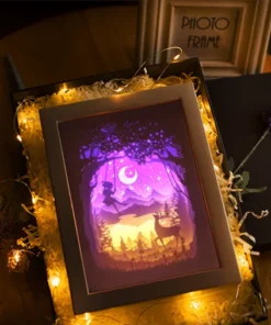 3D Paper Carving Night Lights