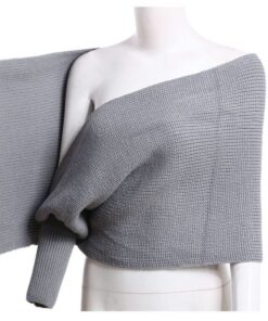 Плетена завиткана марама со ракави