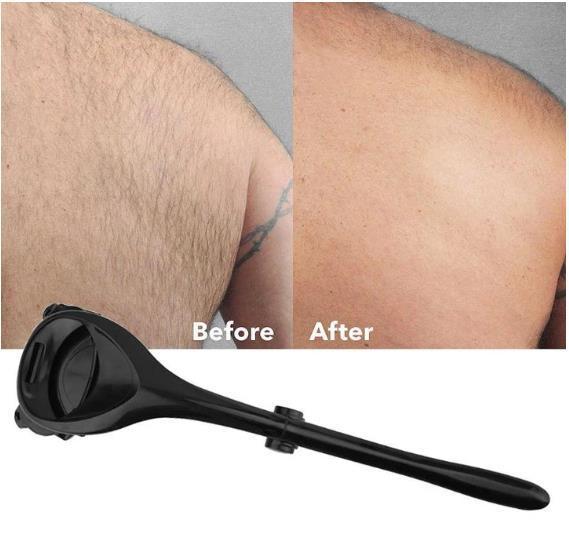New Two-Headed Blade Back Hair Shaver