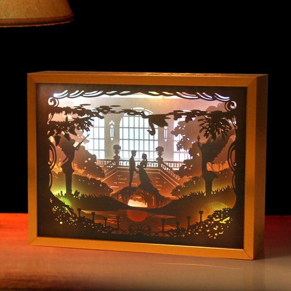 3D нощни лампи за дърворезба
