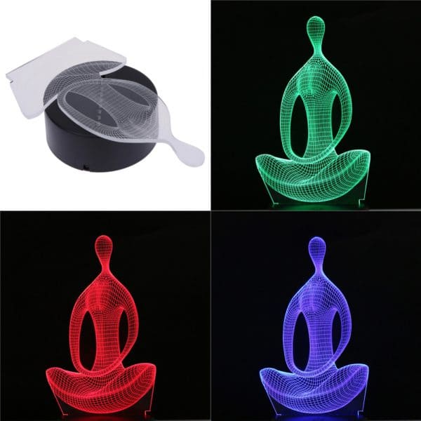 Lámpara LED de meditación 3D