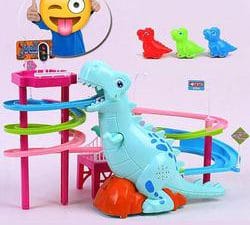 LED Race Toy Musical Dinosaur