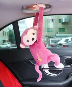Creative Pippi Monkey Cartoon Animals Car Paper Boxes Napkin Holder