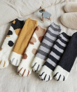 Winter Cat Claws Warm Sleep Floor Socks