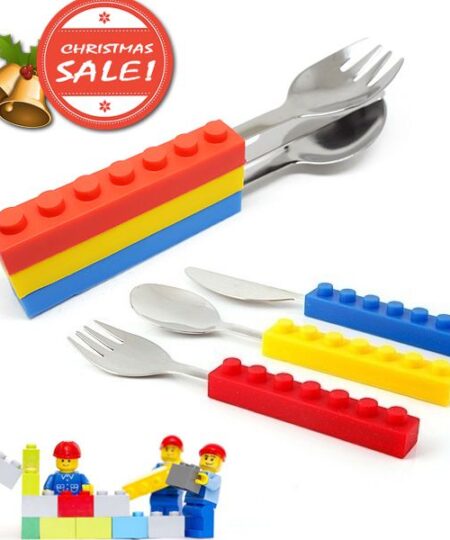 Brick Shape Stackable Cutlery Set