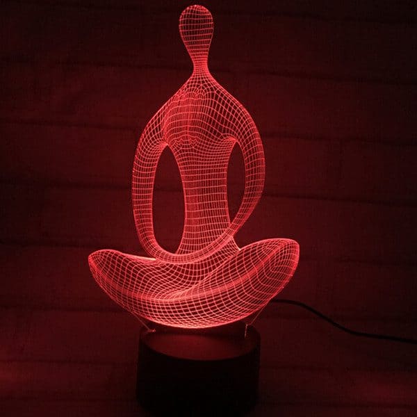 3D meditācijas LED lampa