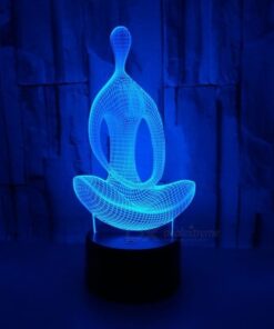 3D meditācijas LED lampa