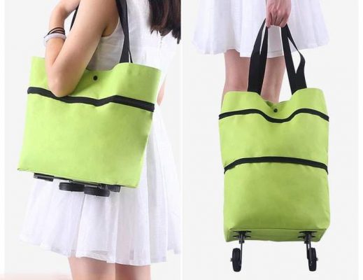 Shopping bag pieghevole borsa verde