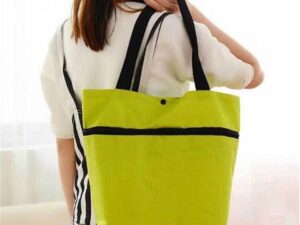 Shopping bag folding green bag