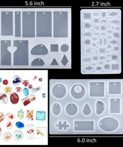 Handmade Crystal Glue Mold Set (83 pcs)