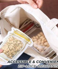 Alternative view of Reusable Mason Jar Zip-Lock Bag 7 Pcs Set