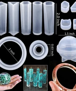Handmade Crystal Glue Mold Set (83 pcs)