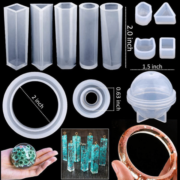 Set de matrițe cu lipici de cristal realizat manual (83 buc)