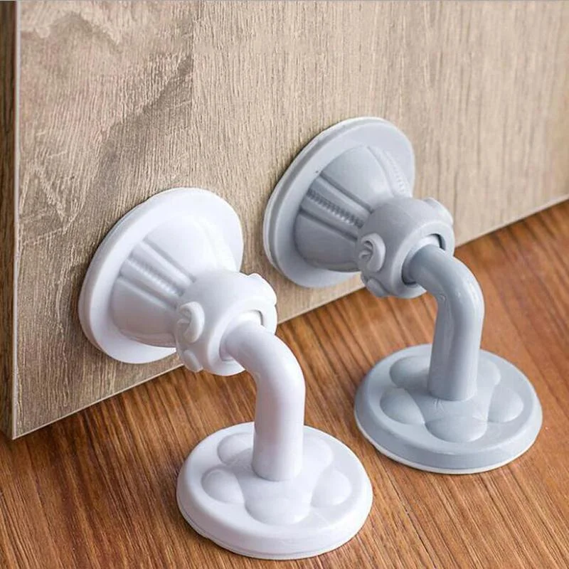 Door Stopper Adhesive Door Wall Bumper Floor Doorstop Holder