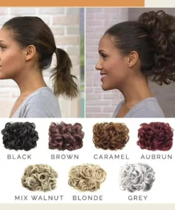 Alternative view of Easy Clip-On Curly Bun