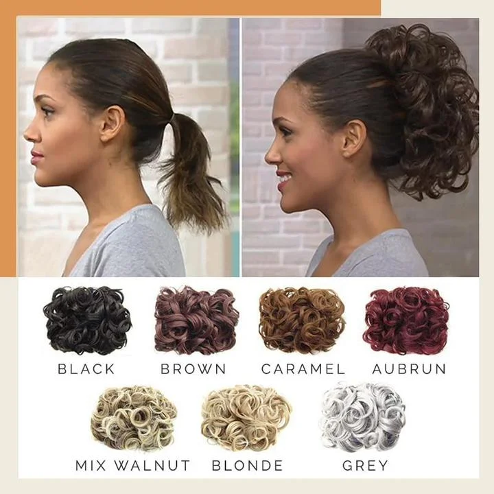 Easy Clip-On Curly Bun - Image 2