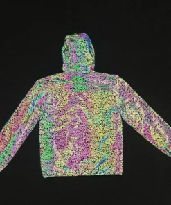 Colorful Stripe Reflective Jacket