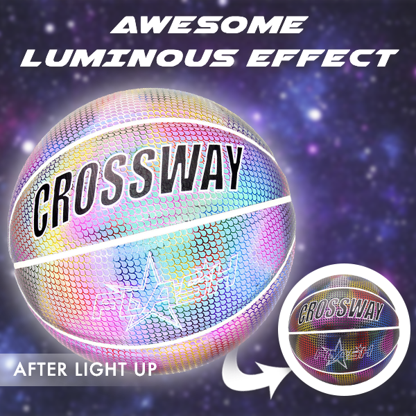 I-Holographic Glowing Reflective Basketball