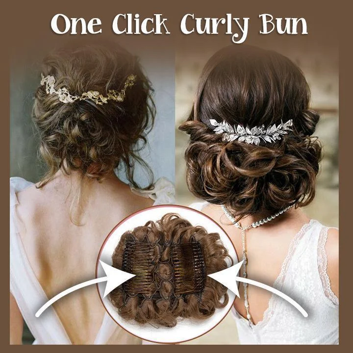Curly Hair Bun Clip