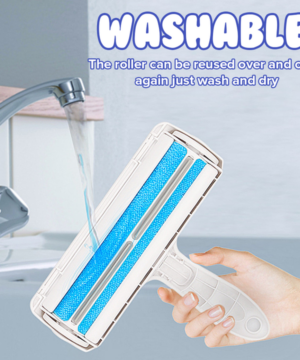 Two-way hair removal brush