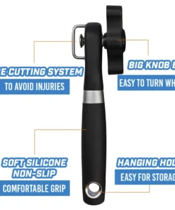 Safe Stainless Steel Cutting Can Opener