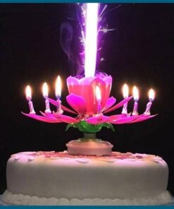 Rotating Lotus Surprise Candle