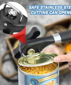 Safe Stainless Steel Cutting Can Opener
