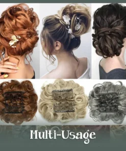 Alternative view of Curly Hair Bun Clip