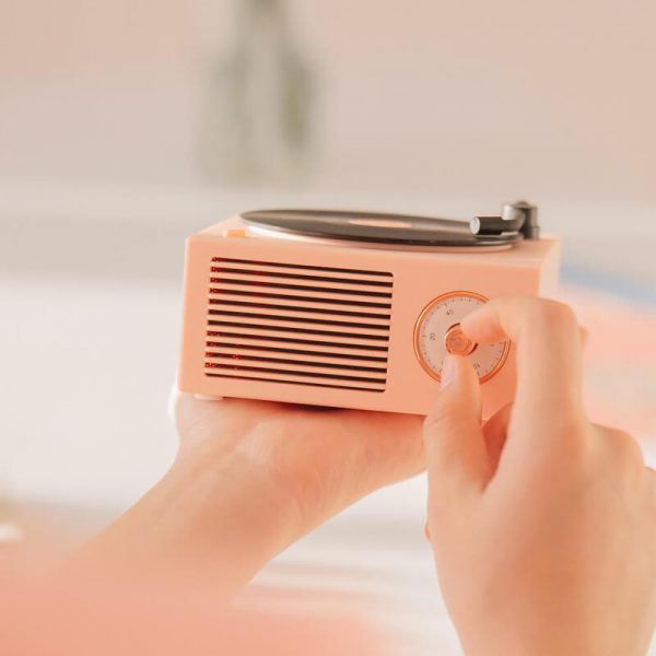 Draagbare Bluetooth Stereo Draadloze Vintage Retro Microfoonluidspreker