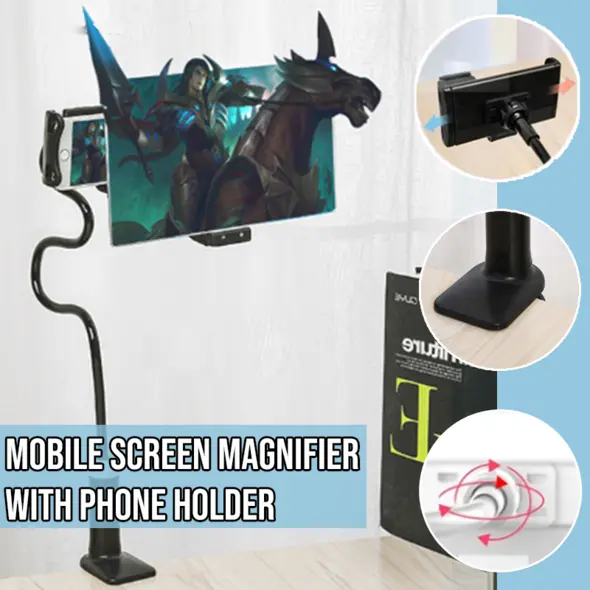 Mobile Screen Magnifier With Phone Holder