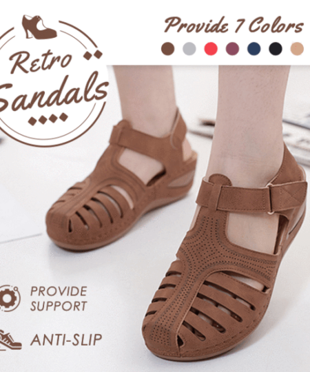 Retro Non-Slip Women Sandals