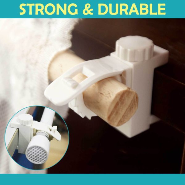 Reusable Punch-Free Curtain Rod Bracket Clips