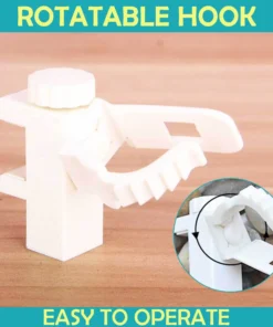 Reusable Punch-Free Curtain Rod Bracket Clips