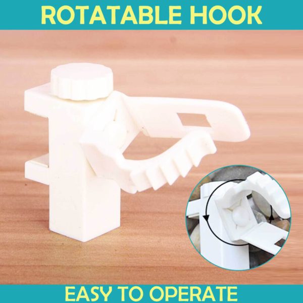 Reusable Punch-Free Curtain Rod Bracket Clips