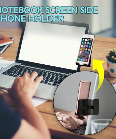 Notebook Screen Side Phone Holder