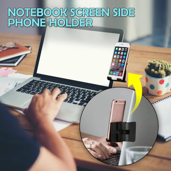 Notebook Screen Side Phone Holder