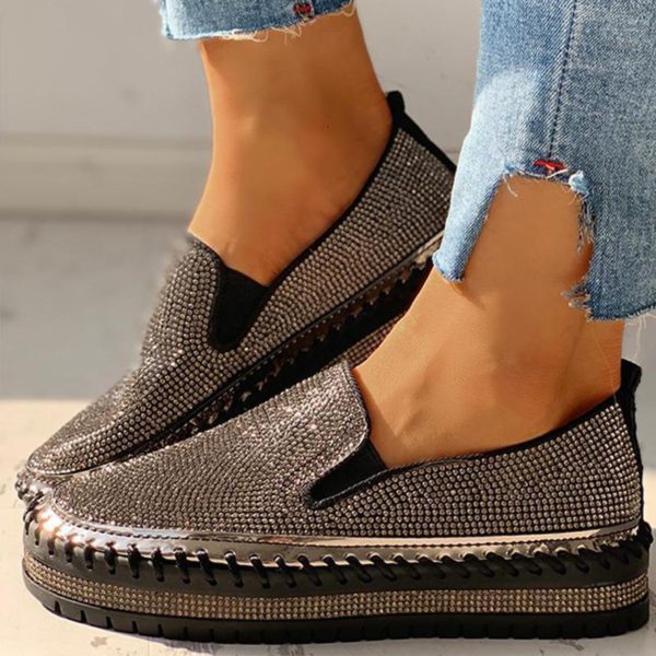 Women Casual Ejiji Rhinestone Slip-on Sneakers