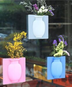 3Pcs Magic Wall Decor Plant Vases Flower Container