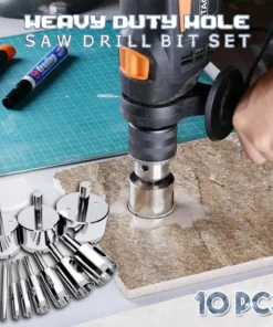 Heavy Duty Hole Saw Drill Bits Set (10pcs)