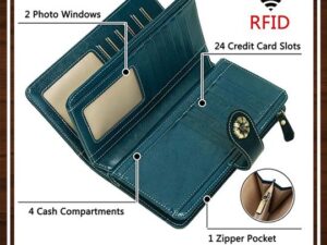 RFID Safe Large Women's Wallet