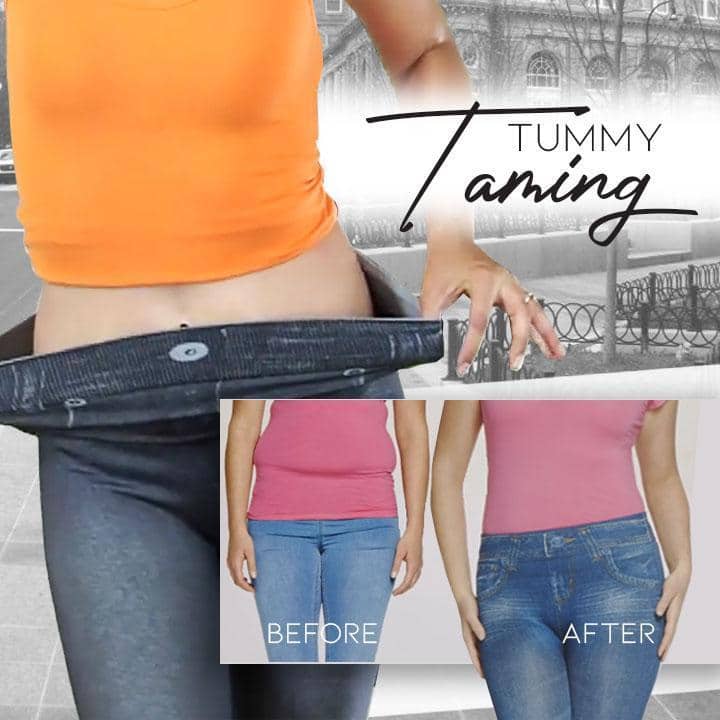 Shaping Denim Leggings - Image 3