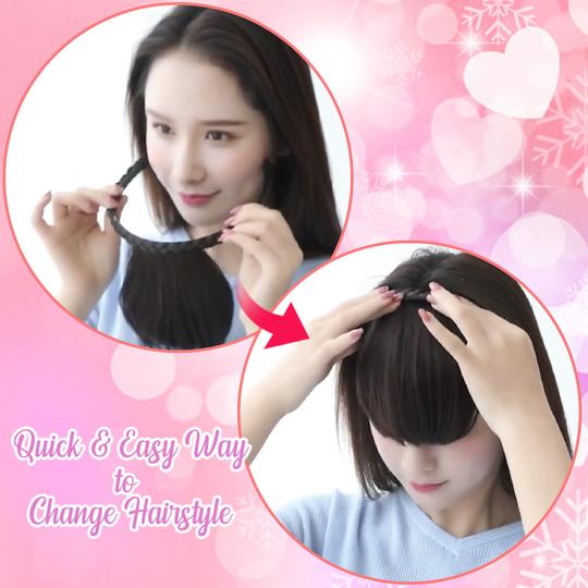 Instant Braided Hair Bangs Extensions - Image 2