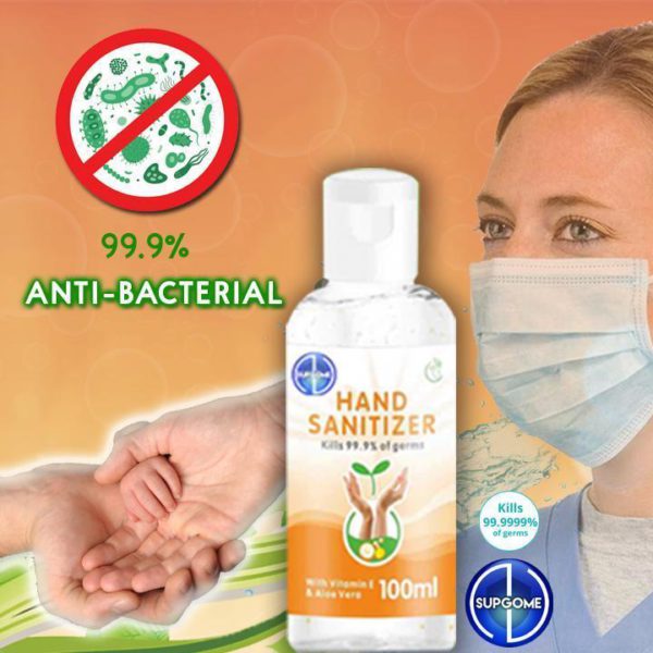 Supgome Ĉia Natura Kontraŭ-bakteria Rinse-libera Mano Sanitizer